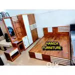 HAMZA FURNITURE NEW DESIGNER PARTICLE BOARD WOOD BEDROOM SET