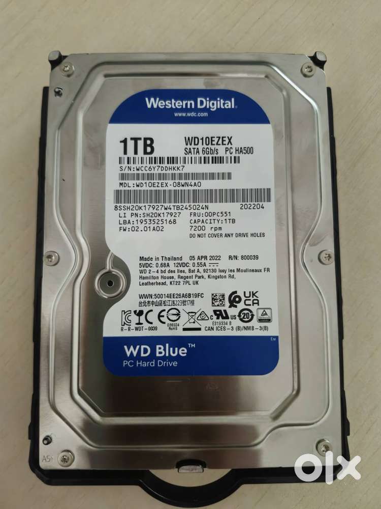 Western Digital 10Ezex 1Tb Internal sata_6_0_gb Hard Drive for Desktop