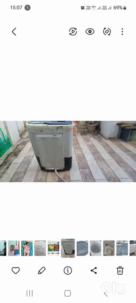 Whirlpool washing machine semi automatic