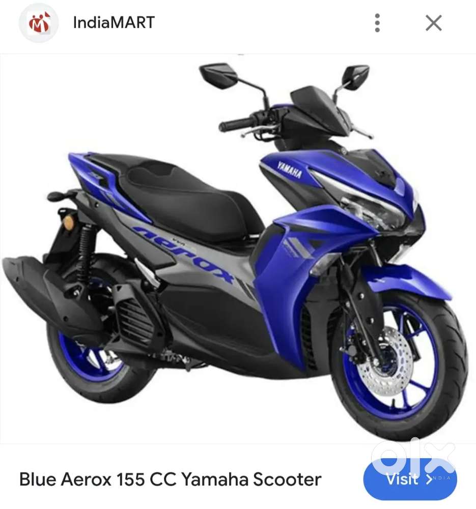 Blue Aerox 155 CC Yamaha Scooter