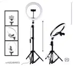 26cm Ring Light Studio Mobile Selfie Light with Stand 7 Feet Tripod