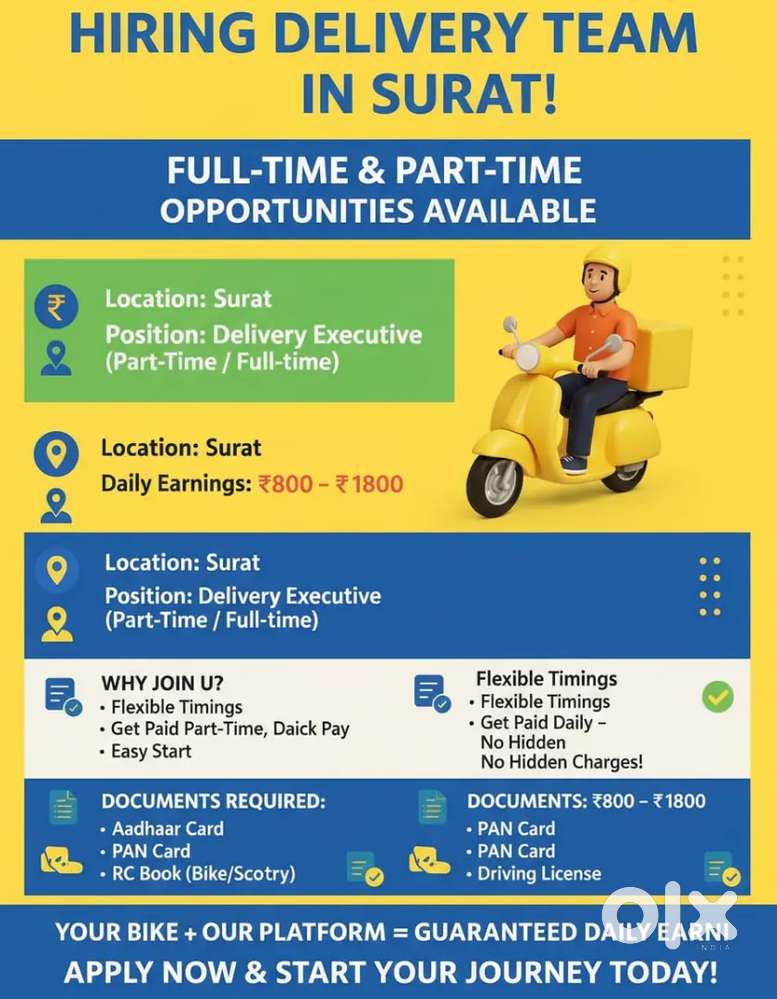 NEED RIDERS CALL रोज़ पेमेंट मिलेगा