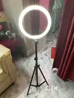 LED Selfie Ring light + mobile holder + Mic Boom stand with Pop filter