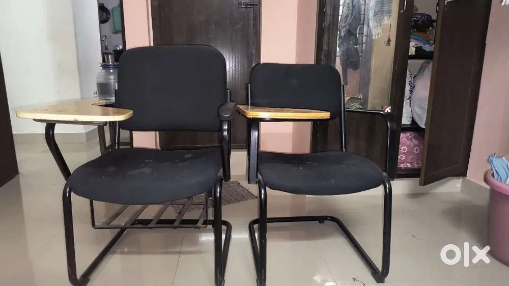 Wooden sofa set 3+2 along with two writing chair for kids /office