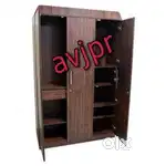 New Triple Door Wooden Almirah for Sale – Spacious & Durable almari