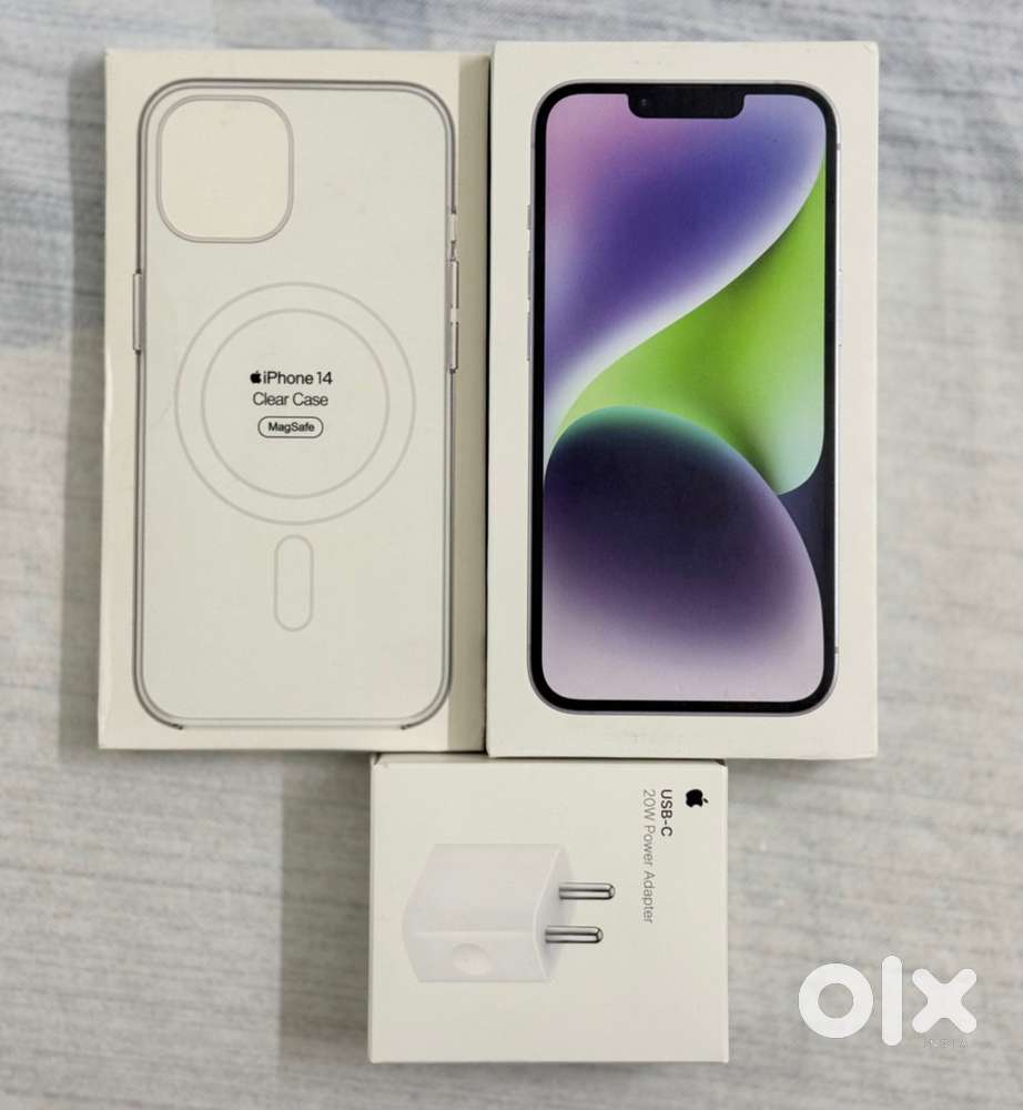 iPhone 14 Purple 128 GB With Original Adapter