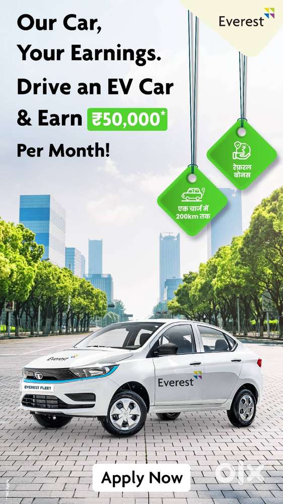 Cab Driver Wanted: Drive EVs with Everest Fleet in Kolkata
