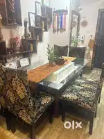 Dining table with six chair