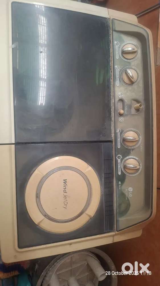 LG 7.5kg Semi Automatic running condition