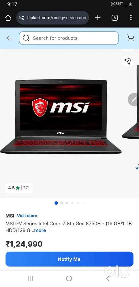 Msi gv 8re ultra gaming laptop for sell