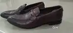 Tresmode wine color leather loafers