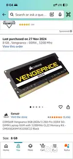 DDR4 RAM 4gb