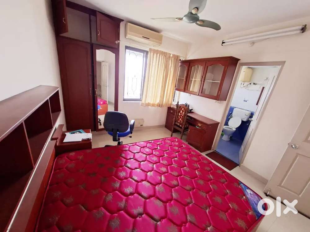 Ambalamukku, fully furnished 3BHK Flat only 28K incl mantnce charges