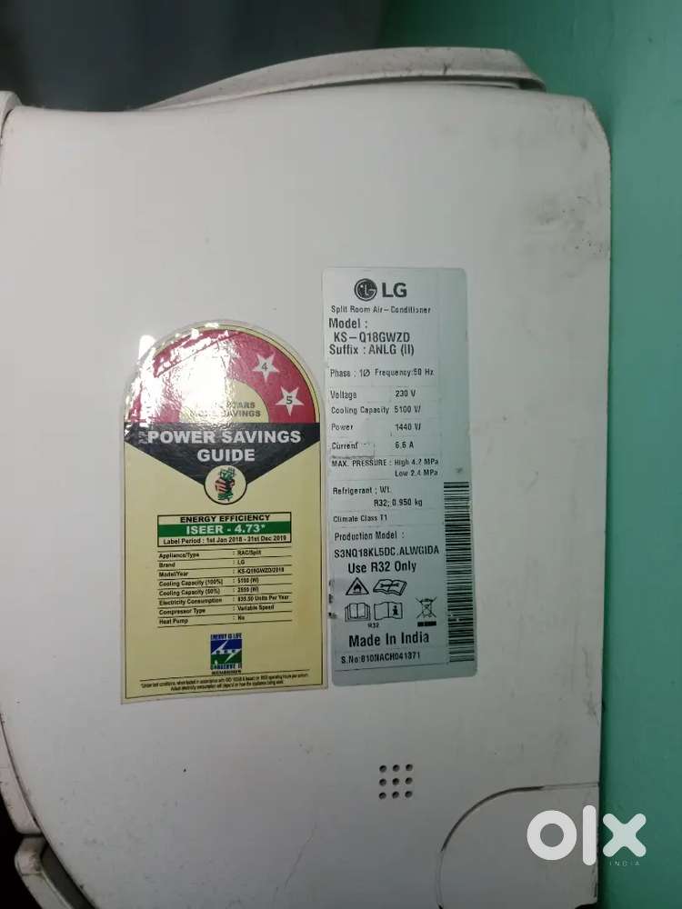 Urgent sale lg dual inverter AC