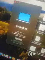 M1 MacBook Air 256gb silver grey mint condition