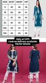 Royal Noir Embroidered Kurti Set