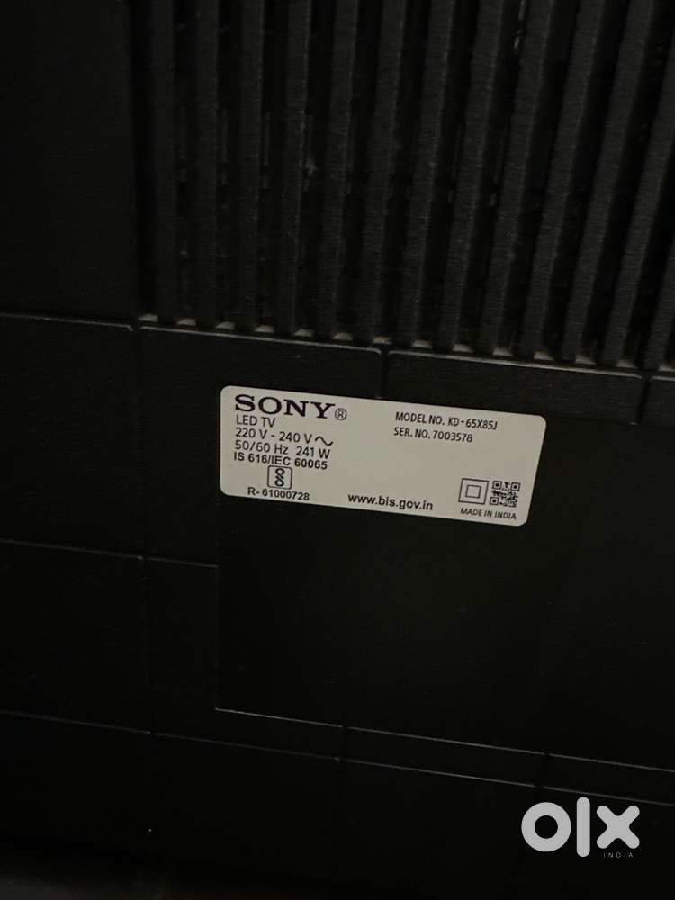 SONY 65” TV. PANEL ISSUE
