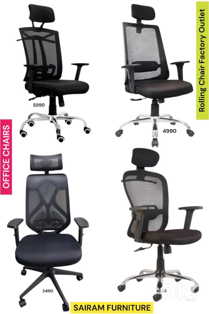 Sairam Furniture new office rolling chair very cheapest price market