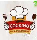 Lady cooking person looking