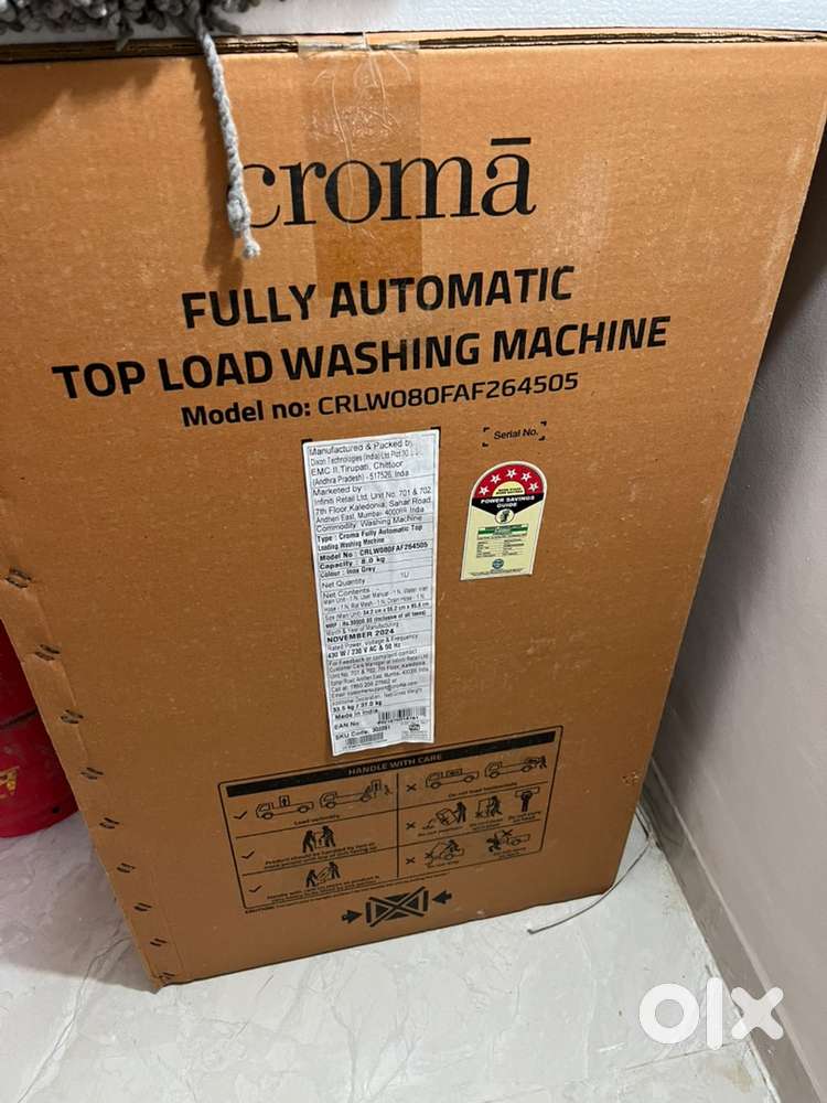 Chroma New washing machine 8.5kg