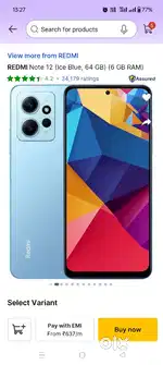 REDMI NOTE 12 4G - SEALED BOX 6/64GB