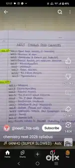 CHEMISTRY CLASSES For XI and XII ,Neet