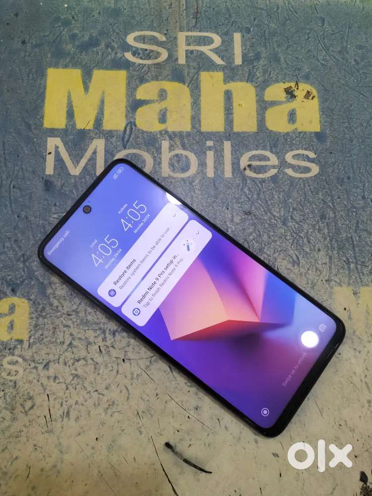 Redmi note 9 pro max 4+128 neat condition