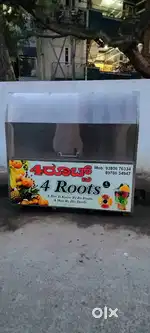 Steel counter comes with refrigerator