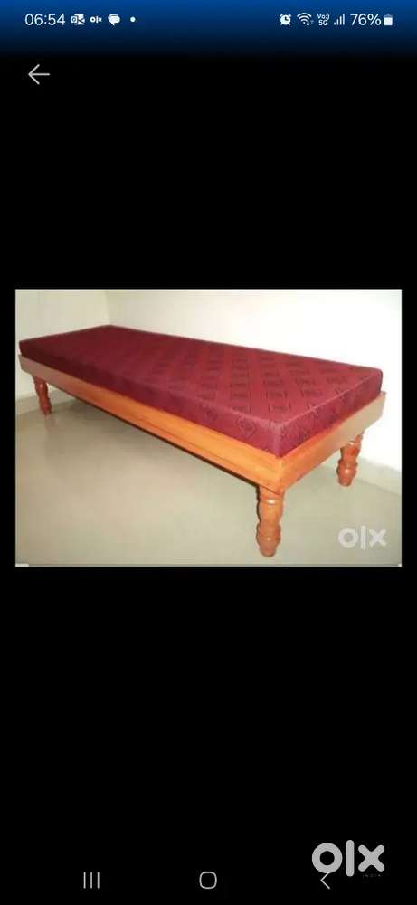 Single bed cot with coir bed is for sale