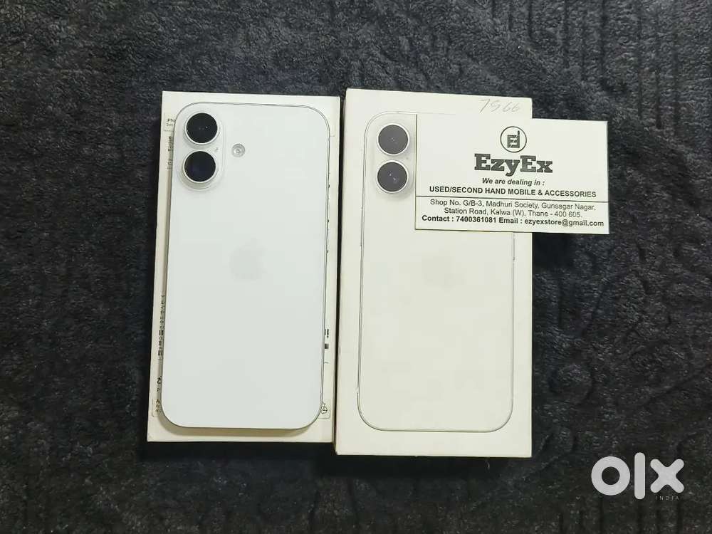 EZYEX - IPhone 16 5G 128 GB (BH 97%) White Like New- Only 6 Months Old