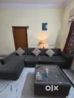 Premium wakefit L shape sofa with center table in great conditon