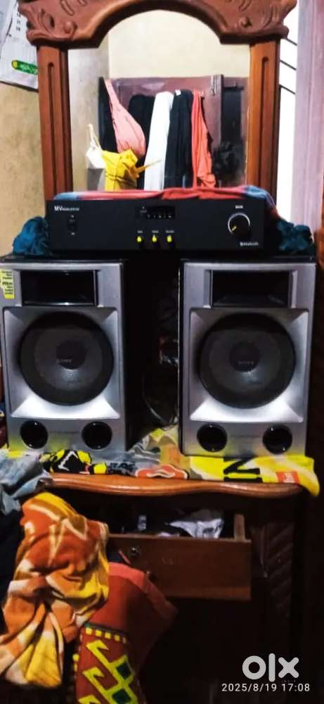 2 speaker Sony amplifier bluetooth speaker