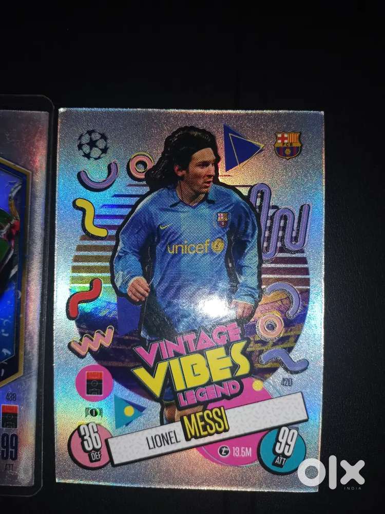 Rare football cards messi vimtage vibes and etc