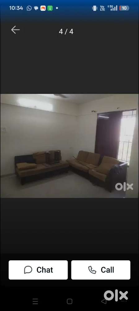 Furnished 2 bhk flat for rent DY Patil college