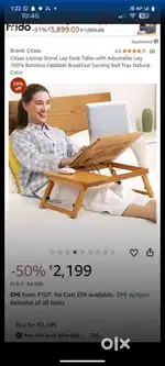 Laptop table brand new