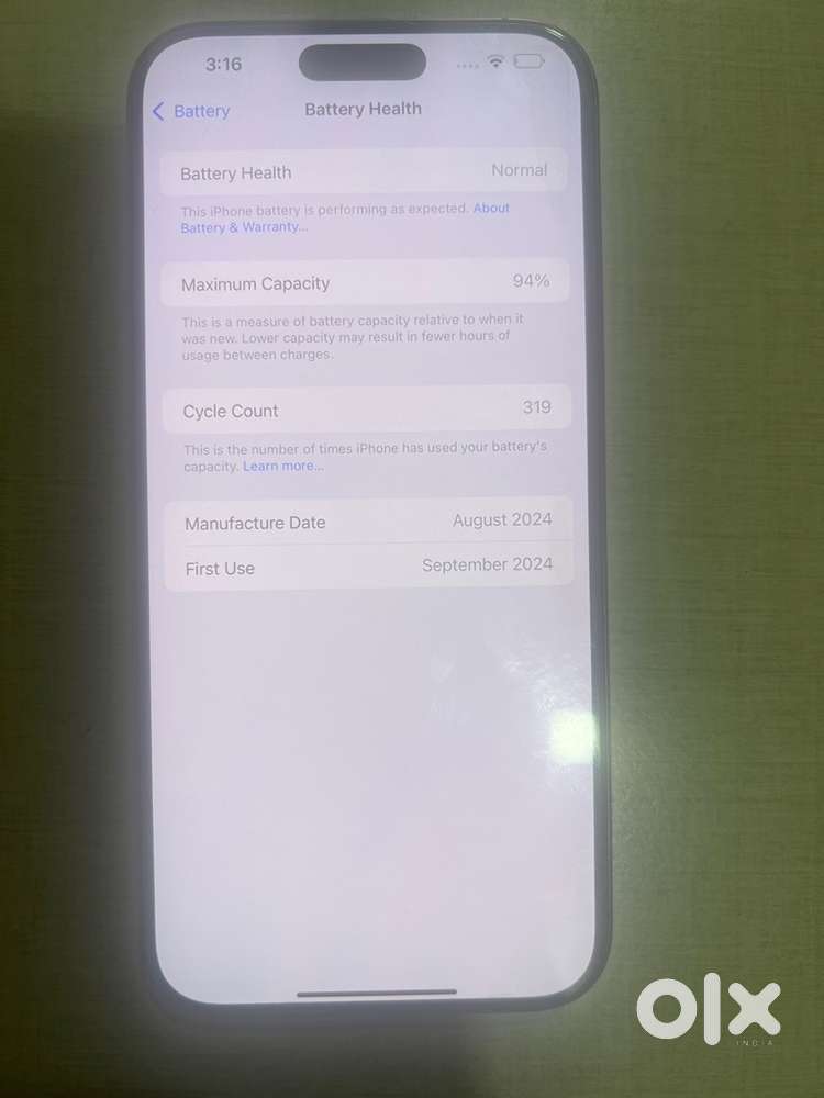 iPhone 16pro Max 256