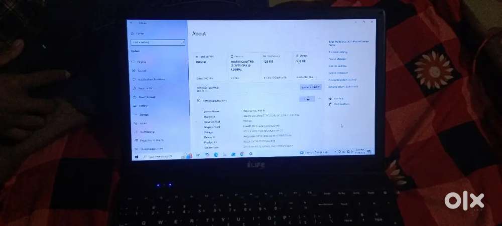 LAPTOP 8gb ram storage 932 gb