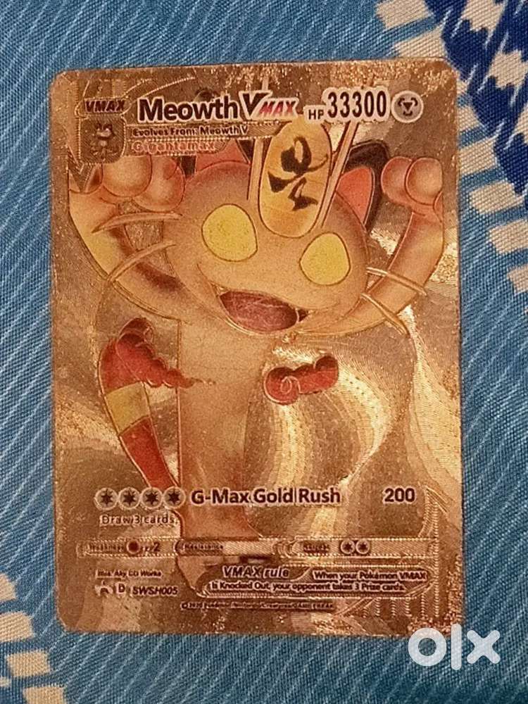 Meowth Vmax pokemon card