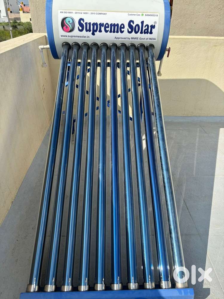 Solar water heater - 100 litres capacity