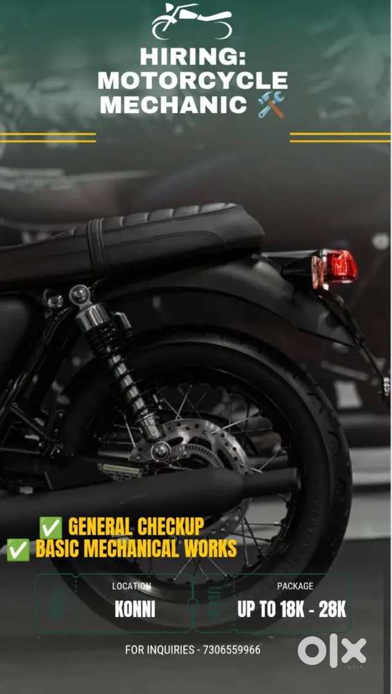 Wanted: Skilled Bike Mechanic