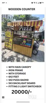 Pizza cafe setup for sale including commercial oven display fridge dee