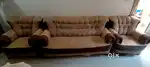 Living room sofa  important fabric 5 seater sofa set  brown colour