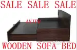 New wooden sofa cum bed with storage box