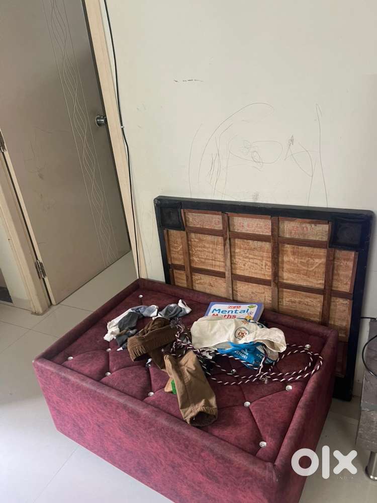 Sofa and bookshelf