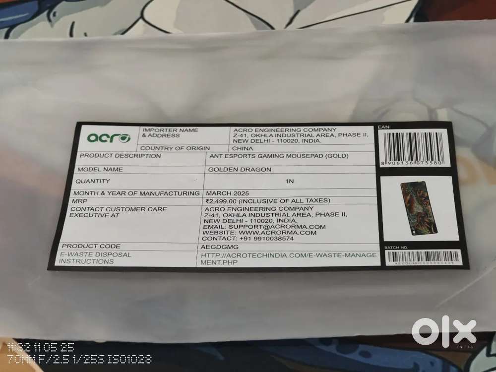 ANT ESPORTS GAMING KEYBOARD & MOUSE PAD