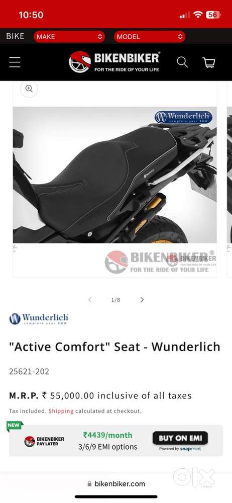 BMW Wunderlich Comfort Seat - BMW 750 or 850 or 900