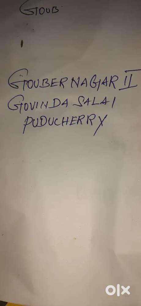 Plot for sale Govindasalai Gouber  Nagar  Pondicherry