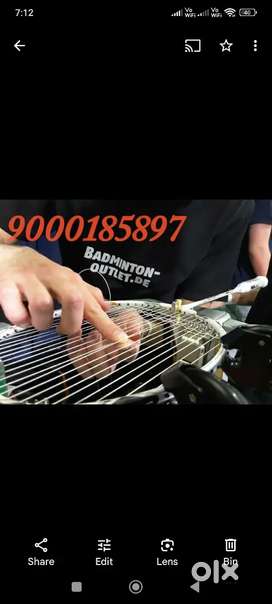 BADMINTON RACKET AND TENNIS RACKET STRINGING SERVICE