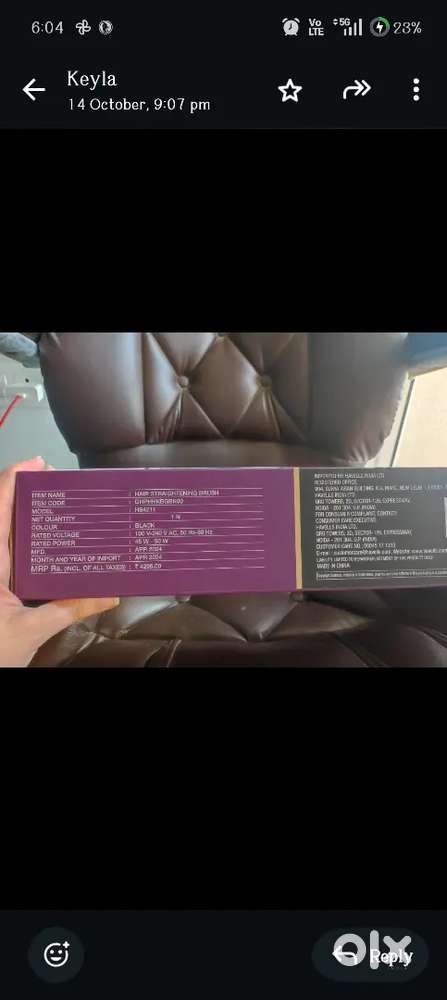 Havell's Hair straightener