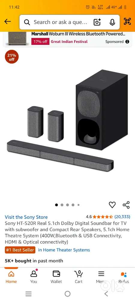 Sony music sister home theatre 5.1